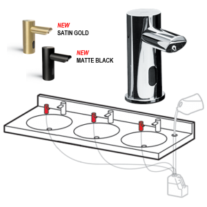 EZ Fill™ Multi-Feed Dispenser AC Plug-In, Option: Chrome Single