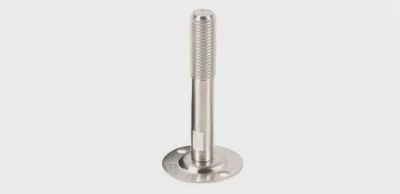 Disc foot - 100mm long M16 male thread, Option: 68mm disc