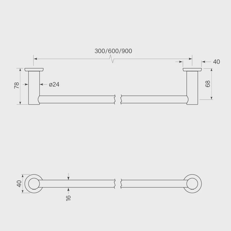 Bremont Towel Rail Single