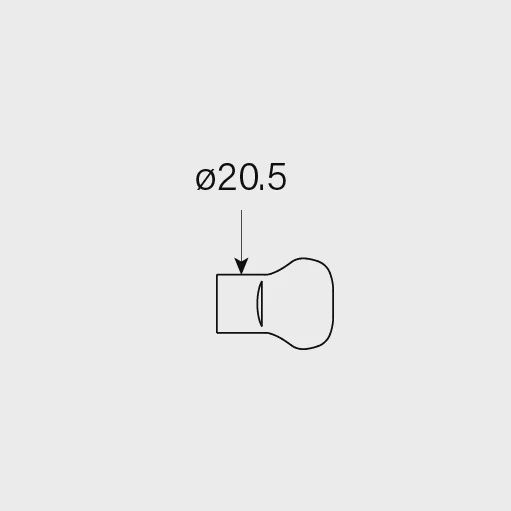 Figura Cabinet Knob - Key