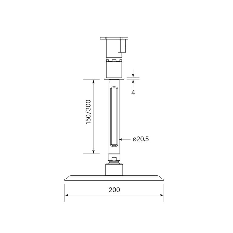 Figura Ceiling Shower
