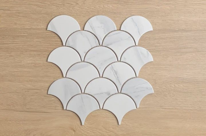 Marlin Fishscale Mosaic Sheet 273x259