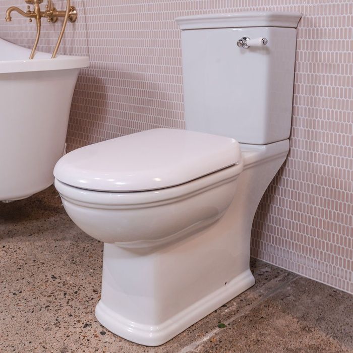 RAK Washington Front Lever Close-Coupled Toilet Suite, Option: P-Trap