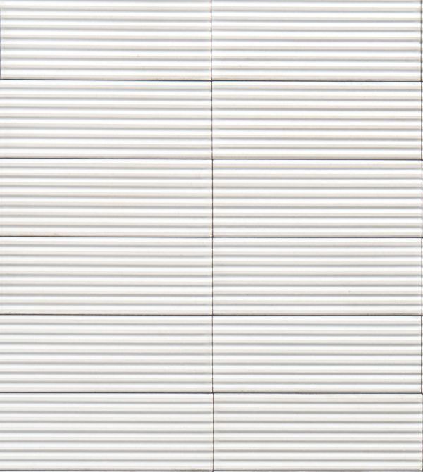 Rice Pleat Decor, Colour: Bianco, Size: 75 x 200