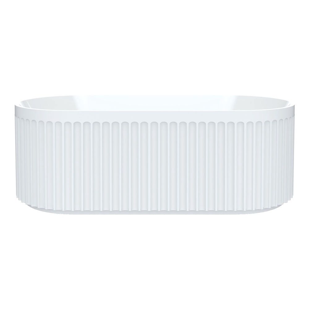 Eleanor Fluted Freestanding Acrylic Bath, Size: 1500