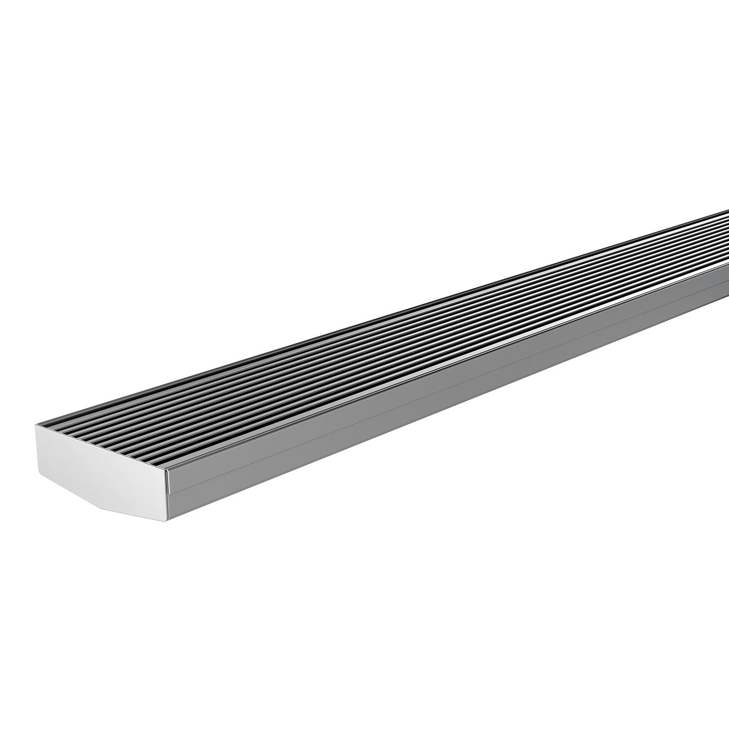 Phoenix V Channel Drain HG 75mm, Colour: Stainless Steel, Outlet: 45mm, Size: 600mm