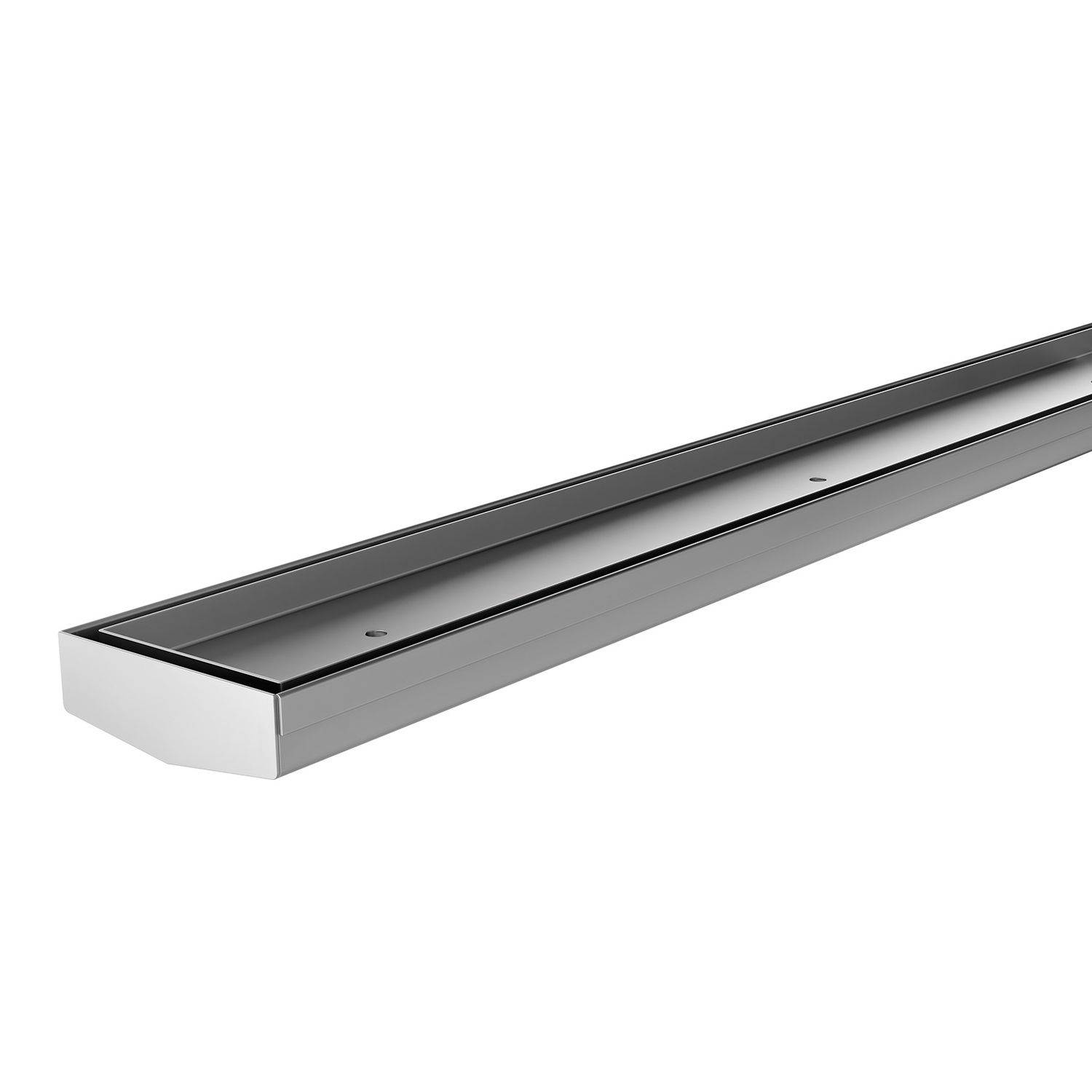 Phoenix V Channel Drain TI 75mm, Colour: Stainless Steel, Outlet: 45mm, Size: 600mm