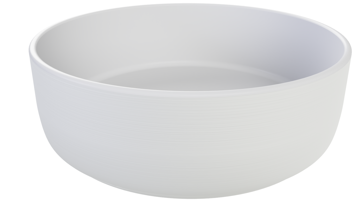 Allure Raked Above Counter Basin, Colour: White, Finish: Gloss, Option: Basin Only