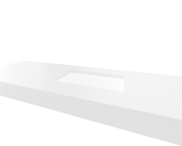 Mini Rectangle Undermount Ceramic Basin, Colour: White, Finish: Gloss, Option: Basin Only
