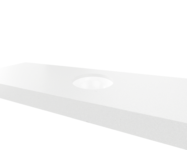 Mini Round Undermount Ceramic Basin, Colour: White, Finish: Gloss, Option: Basin Only