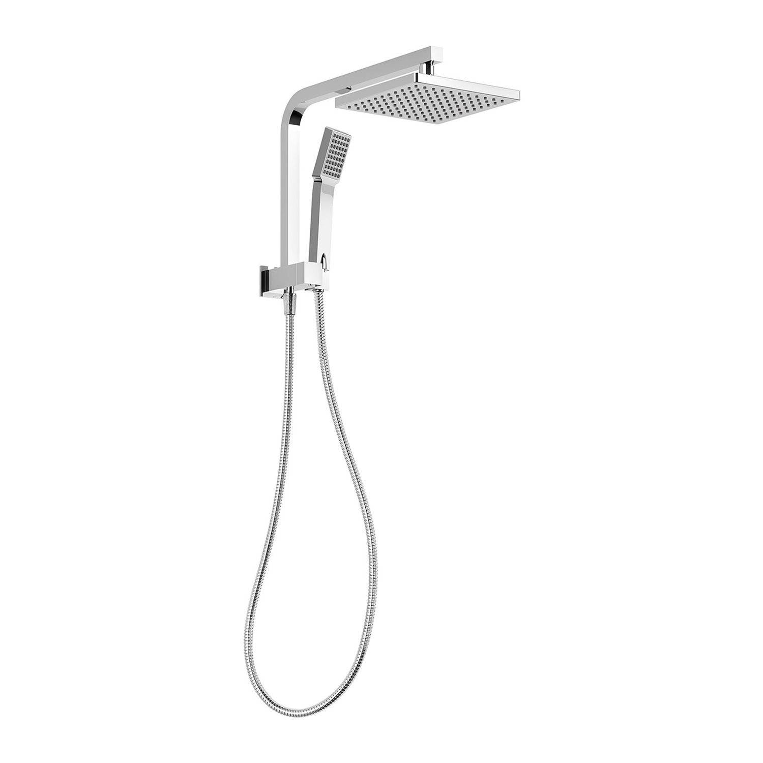 Lexi Compact Twin Shower, Colour: Chrome