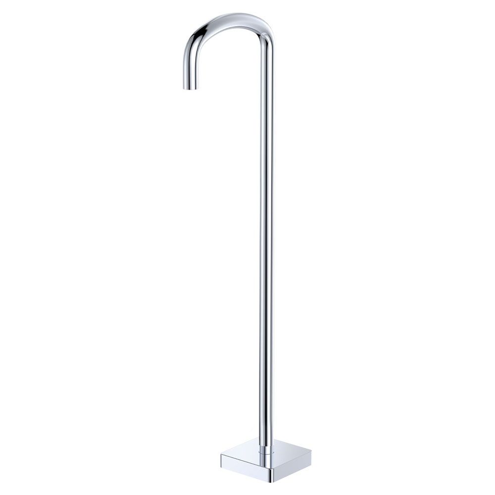 Tono Floor Mounted Bath Outlet, Colour: Chrome