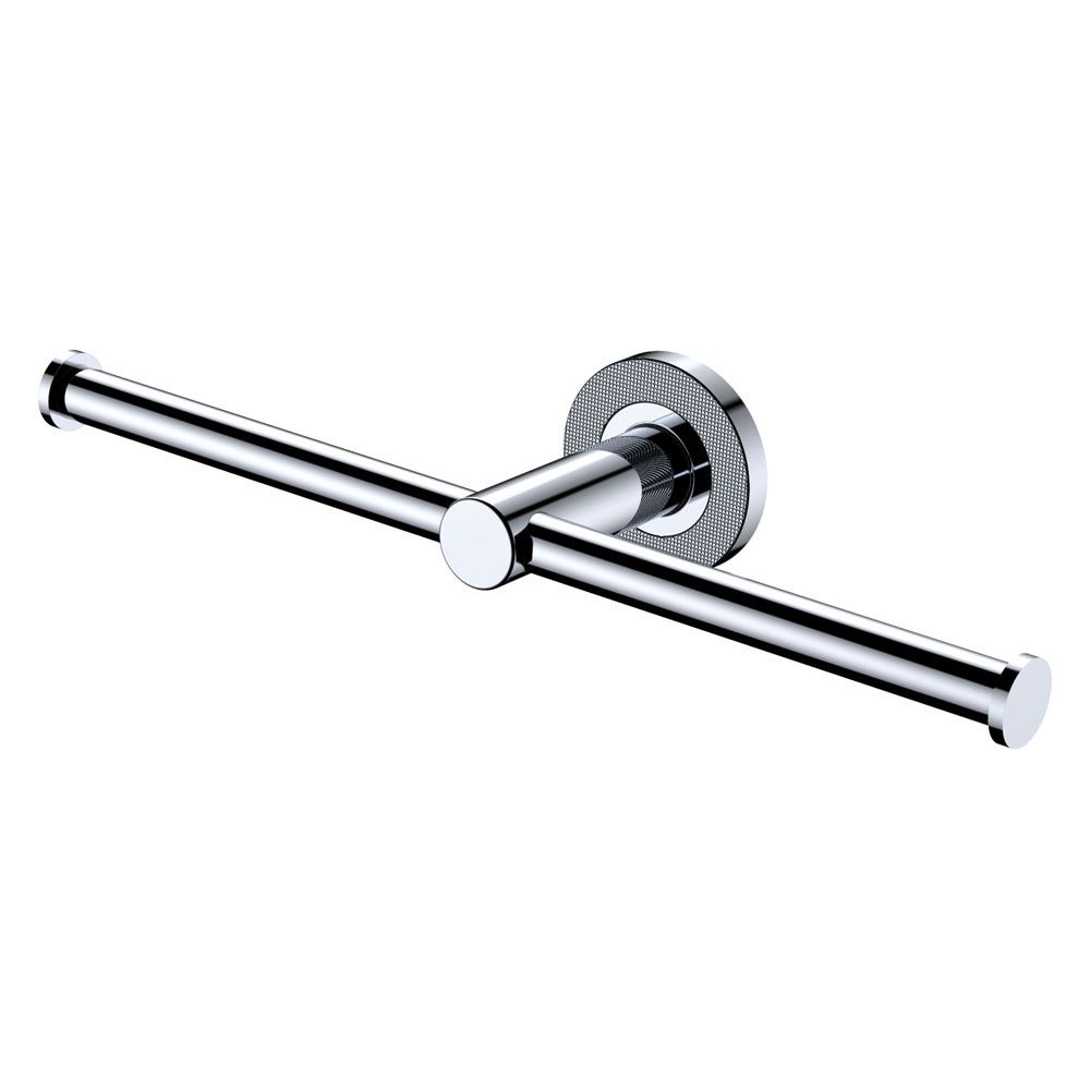 Axle Double Roll Holder, Colour: Chrome