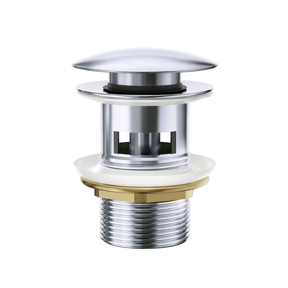 Pop-Up 32mm Overflow Basin Waste, Colour: Chrome