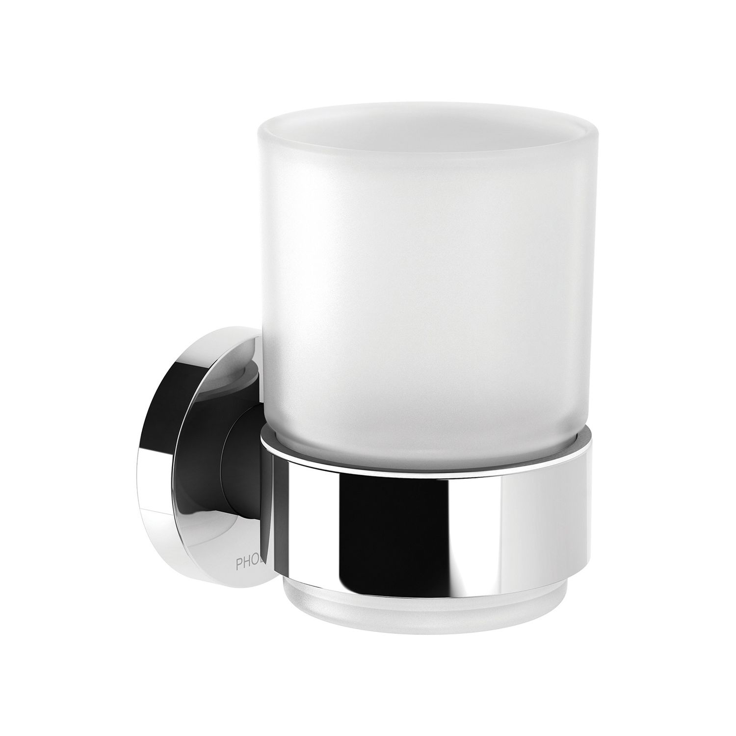 Radii Tumbler &amp; Holder Round, Colour: Chrome