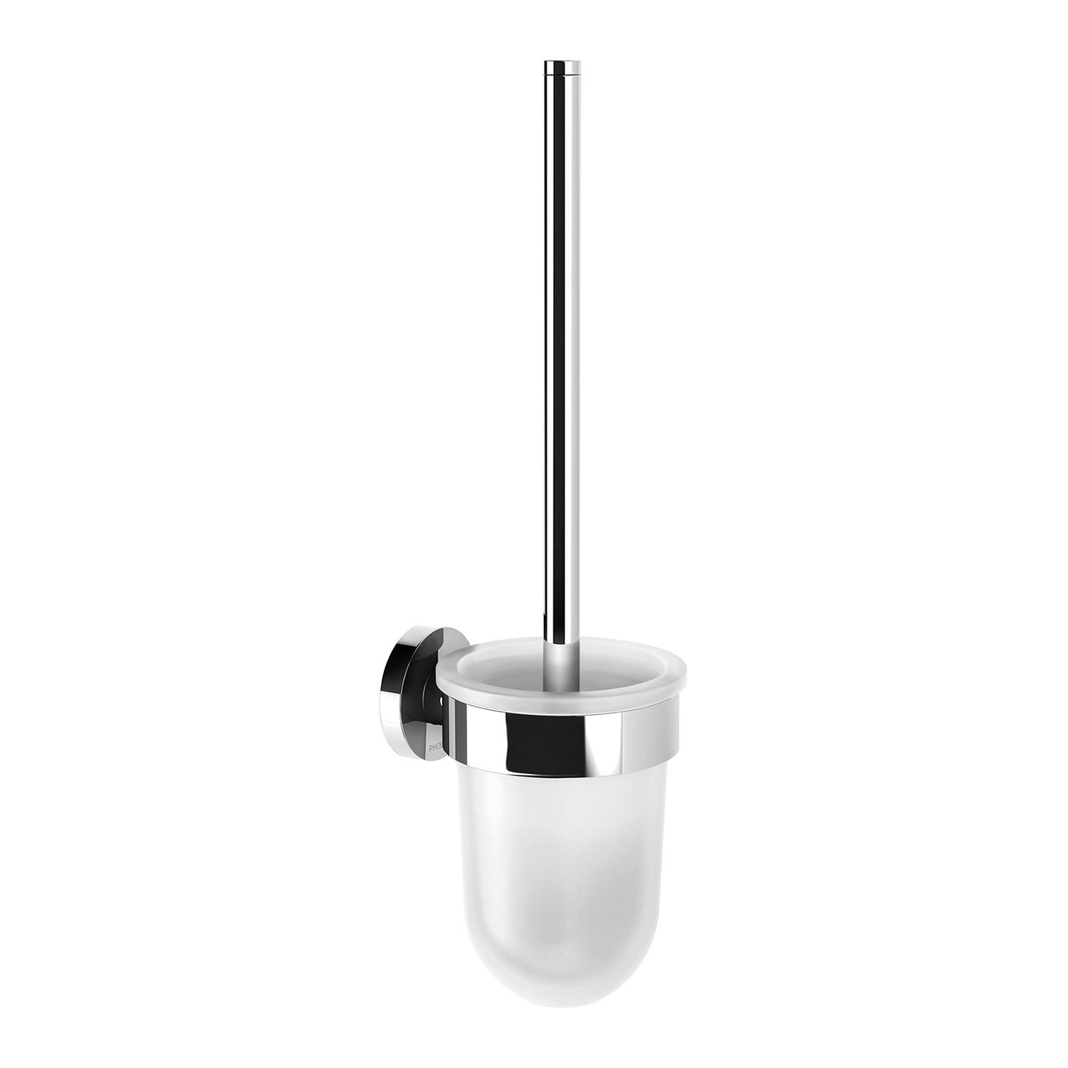 Radii Toilet Brush &amp; Holder Round, Colour: Chrome