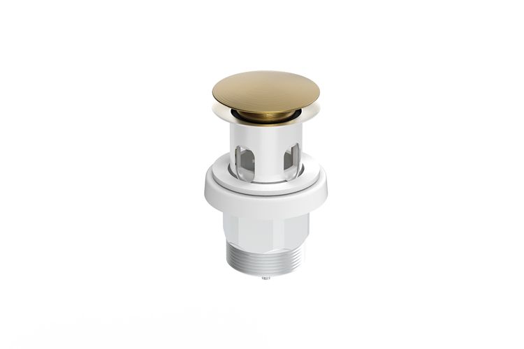 Universal Plug &amp; Waste, Finish: Brushed Brass, Option: Plug &amp; Waste Only