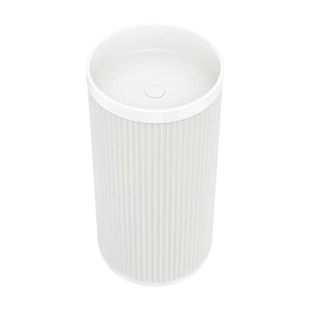Minka Solid Surface Freestanding Basin, Colour: Matte White