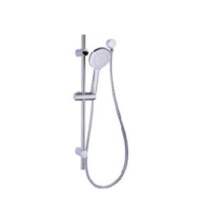 Self Cleaning Hand Shower on Rail, Finish: Chrome
