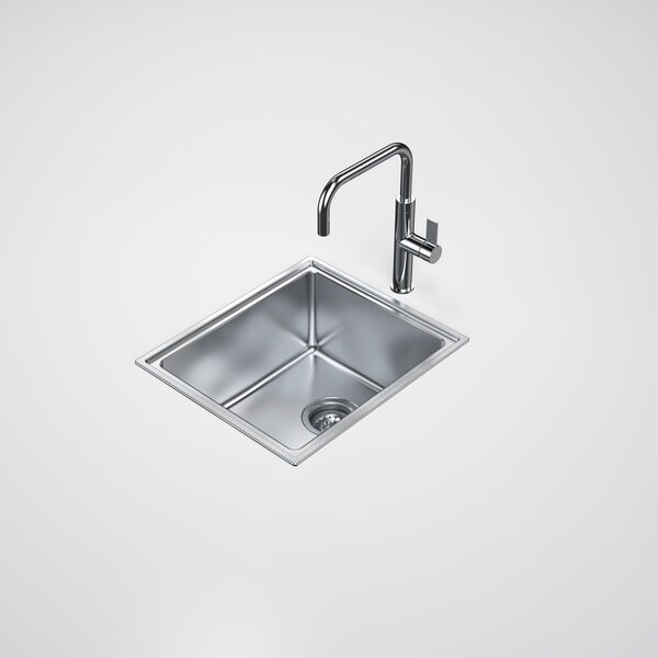 Urbane II Single Bowl Sink, Finish: Stainless Steel