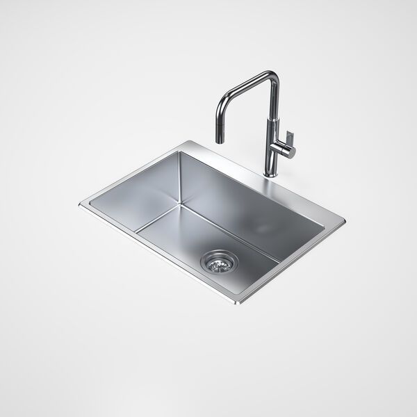 Urbane II 45 Litre Flushline Tub, Option: No Tap Hole