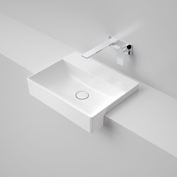 Urbane II Semi Recessed Basin, Option: No Tap Hole