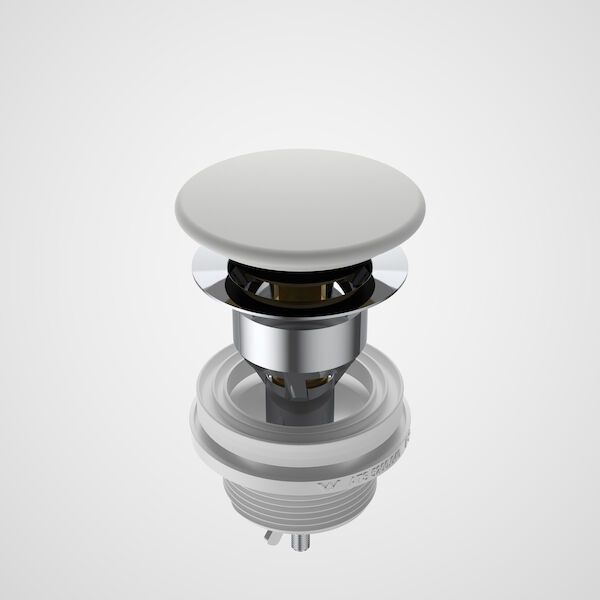 Liano II Basin Ceramic Pop-Up Waste, Colour: Matte White