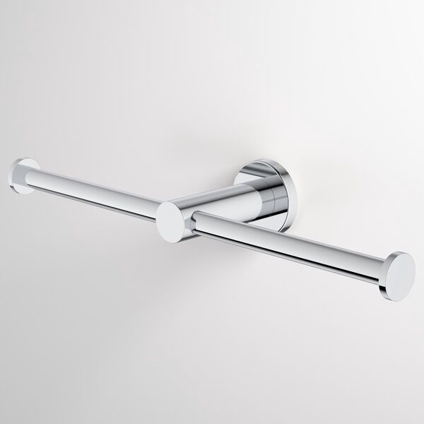 Liano II Double Toilet Roll Holder, Finish: Chrome