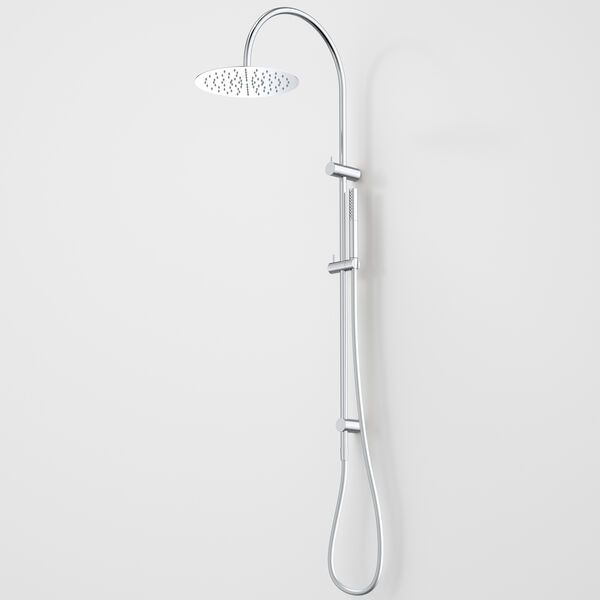 Liano II Rail Shower with Overhead, Finish: Chrome