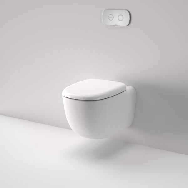 Contura II Cleanflush Wall Hung Invisi Series II Suite, Colour: White, Type: Standard