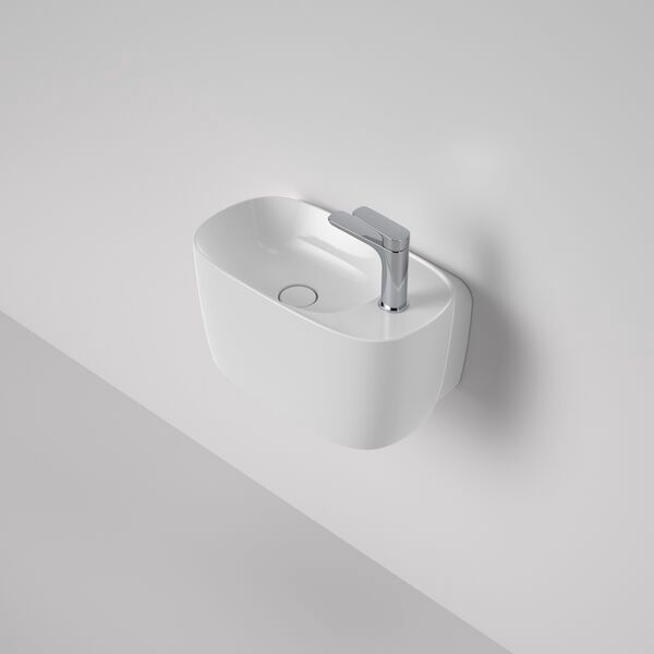 Contura II Hand Wall Basin (1 Tap Hole), Colour: White
