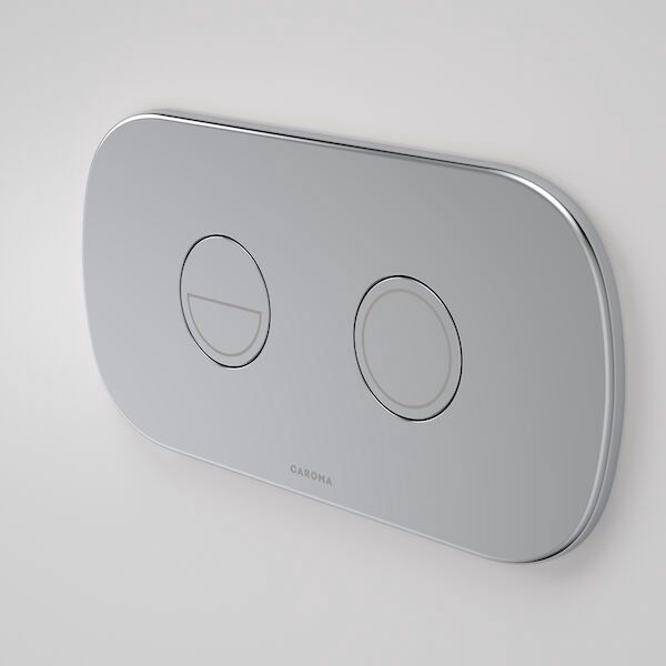 Contura II Invisi Series II Round DC Dual Flush Button Panel, Finish: Chrome