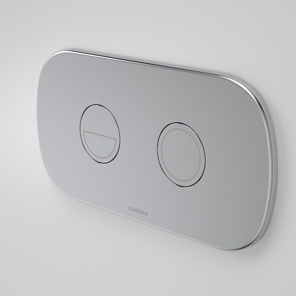 Contura II Invisi Series II Round DC Dual Flush Button Panel, Finish: Chrome