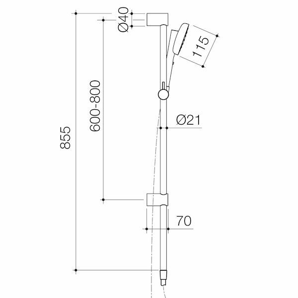 Contura II Rail Shower