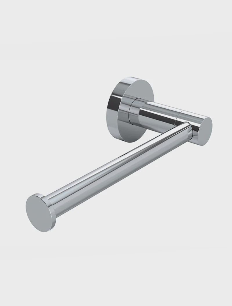 Round toilet Roll Holder, Finish: Chrome