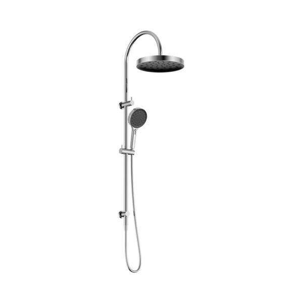Serenity Twin Shower, Finish: Chrome