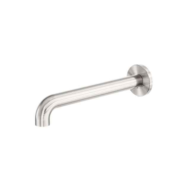 Zen Round Basin/Bath Spout Only, Finish: Brushed Nickel, Size: 185mm