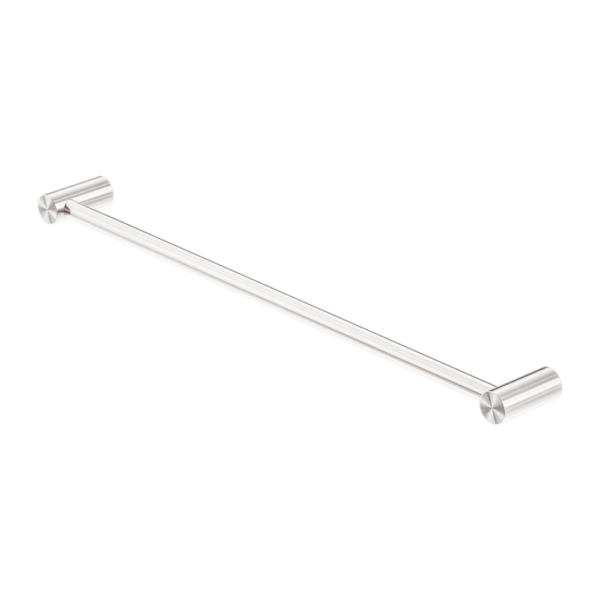 Zen Single Towel Rail, Finish: Brushed Nickel, Size: 600mm