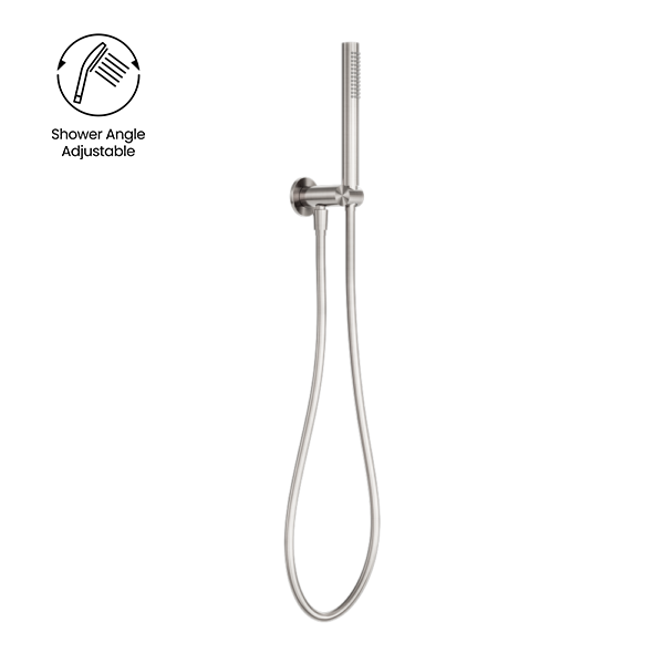 Zen Shower On Bracket, Finish: Brushed Nickel