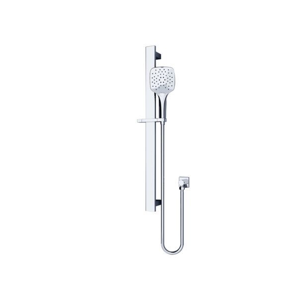 Rain Square 3 Function Shower Rail, Finish: Chrome