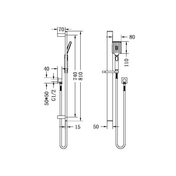 Celia New Shower Rail