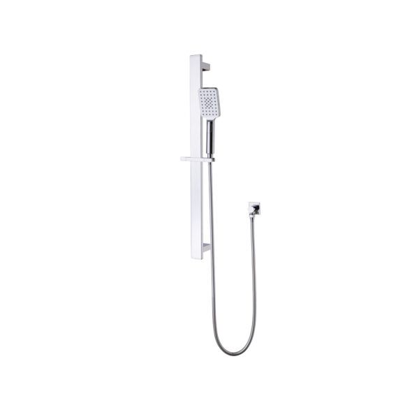 Celia New Shower Rail, Finish: Chrome