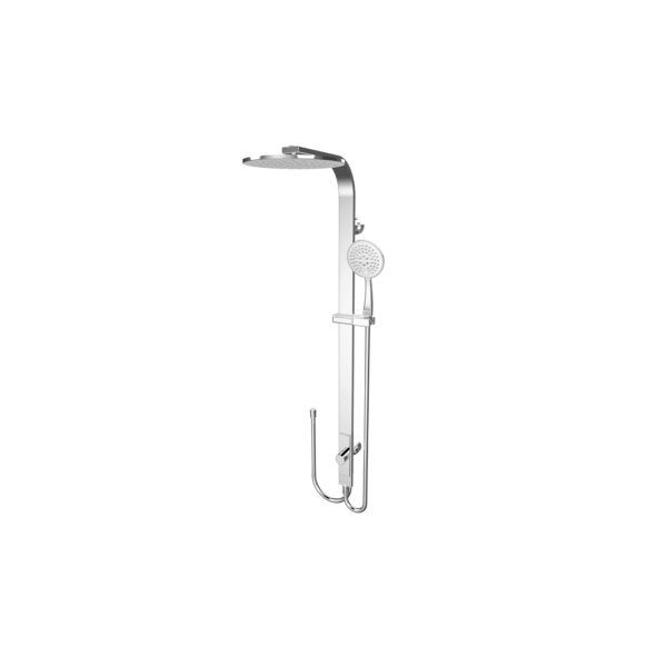 Astra Rain Round Twin Shower Double Hose, Finish: Chrome