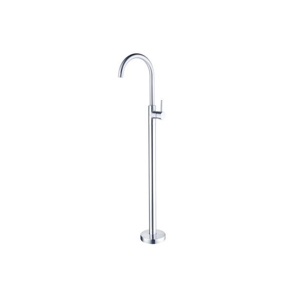 Mecca Freestanding Bath Mixer, Finish: Chrome