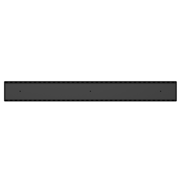 Nero Tile Insert V Channel Floor Grate 80mm Outlet, Finish: Matte Black, Option: 600mm