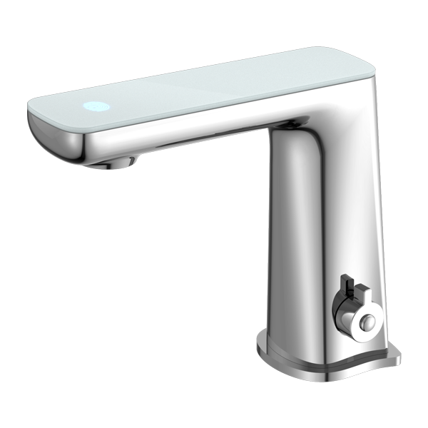 Claudia Sensor Mixer With White Top Display, Finish: Chrome