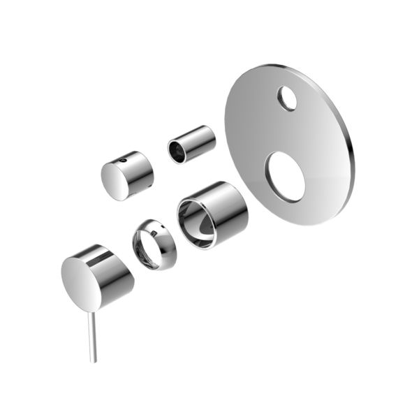 Mecca Shower Mixer With Divertor Trim Kits Only, Finish: Chrome