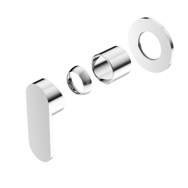 Ecco Shower Mixer Round Plate Trim Kits Only, Finish: Chrome