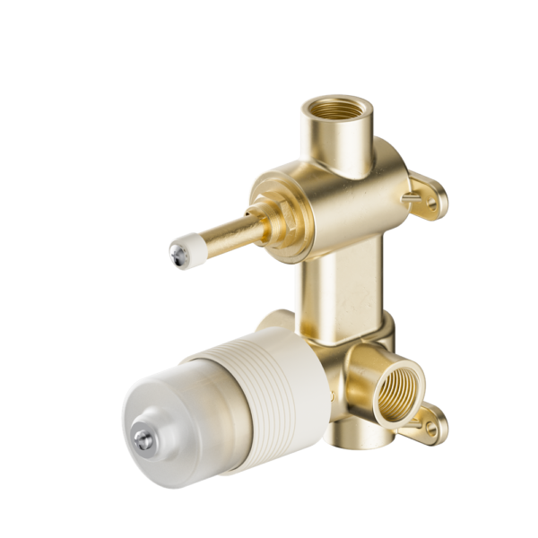 Project 35Mm Universal Shower Mixer With Divertor Body Only, Finish: Brass