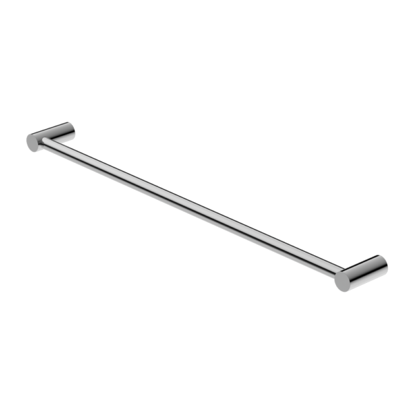 New Mecca Single Towel Rail, Finish: Chrome, Size: 600mm